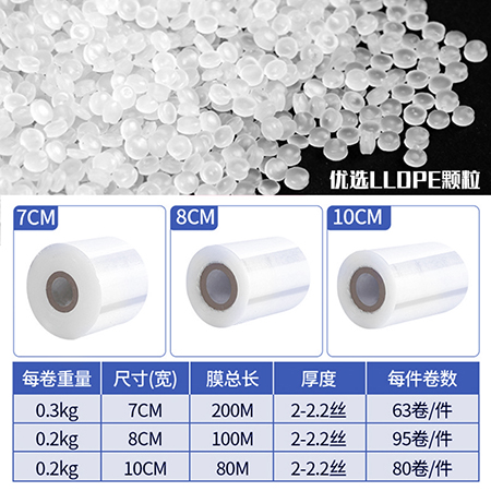 PE拉伸缠绕膜高粘性防尘膜保护膜工业打包膜保鲜膜围膜